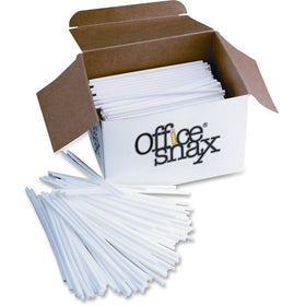Office Snax Breakroom Stir Sticks, White, 1 Box, OFXSTR5