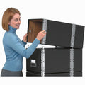 Fellowes Bankers Box Staxonsteel File Storage Drawer System - Legal, Blue, 6 / Carton, FEL00512