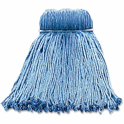 Impact Layflat Screw-type Cut-end Wet Mop Head, Blue, IMP26116
