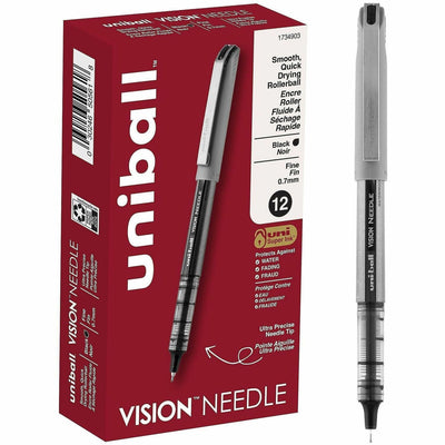 uni-ball uniball™ Vision Needle Rollerball Pens, 1 Dozen, UBC1734903