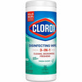The Clorox Clorox Disinfecting Cleaning Wipes, Green, 12 / Carton, CLO01593CT