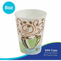 Georgia Pacific . Dixie PerfecTouch 8 oz Insulated Paper Hot Coffee Cups by GP Pro, 20 / Carton, DXE5338DXCT