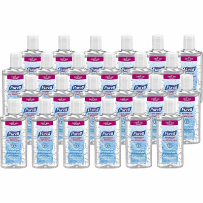 Gojo PURELL Advanced Hand Sanitizer Gel, Clear, 24 / Carton, GOJ965124CT