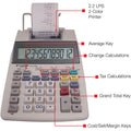 Sharp Calculators EL-1750V Printing Calculator, Light Gray, SHREL1750V