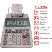 Sharp Calculators EL-1750V Printing Calculator, 1 Each