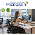 Fellowes Professional Series Microban Protection Back Support, Black, FEL8037601