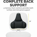 Fellowes Professional Series Microban Protection Back Support, Black, FEL8037601