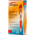 Integra Retractable 0.5mm Gel Pens, 1 Dozen, ITA36158