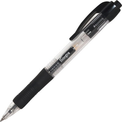 Integra Retractable 0.5mm Gel Pens, 1 Dozen, ITA36156