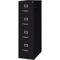 Lorell Fortress Series 26-1/2" Commercial-Grade Vertical File Cabinet, Black, LLR60191