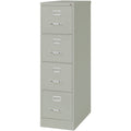 Lorell Fortress Series 26-1/2" Commercial-Grade Vertical File Cabinet, Light Gray, LLR60192