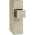 Lorell Fortress Series 26-1/2" Commercial-Grade Vertical File Cabinet, Putty, LLR60193
