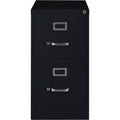 Lorell Fortress Series 26-1/2" Commercial-Grade Vertical File Cabinet, Black, LLR60194