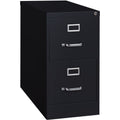 Lorell Fortress Series 26-1/2" Commercial-Grade Vertical File Cabinet, Black, LLR60194
