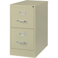 Lorell Fortress Series 26-1/2" Commercial-Grade Vertical File Cabinet, Putty, LLR60196