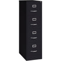 Lorell Fortress Series 25" Commercial-Grade Vertical File Cabinet, Black, LLR60650