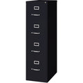 Lorell Fortress Series 25" Commercial-Grade Vertical File Cabinet, Black, LLR60650