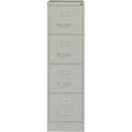 Lorell Fortress Series 25" Commercial-Grade Vertical File Cabinet, Light Gray, LLR60651