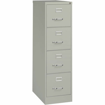 Lorell Fortress Series 25" Commercial-Grade Vertical File Cabinet, Light Gray, LLR60651