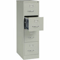 Lorell Fortress Series 25" Commercial-Grade Vertical File Cabinet, Light Gray, LLR60651