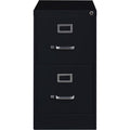 Lorell Fortress Series 25" Commercial-Grade Vertical File Cabinet, Black, LLR60653