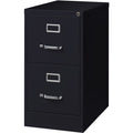 Lorell Fortress Series 25" Commercial-Grade Vertical File Cabinet, Black, LLR60653