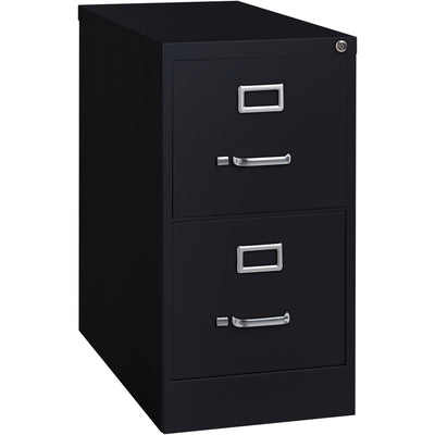 Lorell Fortress Series 25" Commercial-Grade Vertical File Cabinet, Black, LLR60653