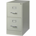 Lorell Fortress Series 25" Commercial-Grade Vertical File Cabinet, Light Gray, LLR60654