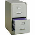 Lorell Fortress Series 25" Commercial-Grade Vertical File Cabinet, Light Gray, LLR60654