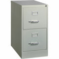 Lorell Fortress Series 25" Commercial-Grade Vertical File Cabinet, Light Gray, LLR60654