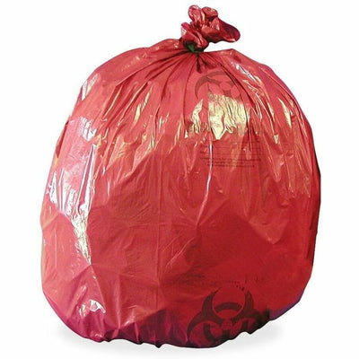Medical Action Medegen MHMS Red Biohazard Infectious Waste Liners, 1 Box, MHMRIWB142424