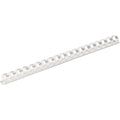 Fellowes 19-ring Plastic Comb Binding, White, 8 1/2" Width x 11" Length, 100 / Pack, FEL52371