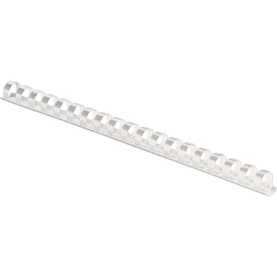Fellowes 19-ring Plastic Comb Binding, White, 8 1/2" Width x 11" Length, 100 / Pack, FEL52372