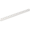 Fellowes 19-ring Plastic Comb Binding, White, 8 1/2" Width x 11" Length, 100 / Pack, FEL52372