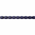 Fellowes Plastic Binding Combs - Navy, 3/8" Diameter, 8 1/2" Width x 11" Length, 100 / Pack, FEL52505