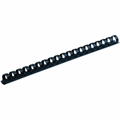 Fellowes Plastic Binding Combs - Navy, 3/8" Diameter, 8 1/2" Width x 11" Length, 100 / Pack, FEL52505