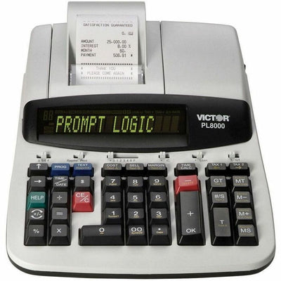 Victor PL8000 Thermal Printing Calculator, White, VCTPL8000