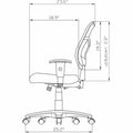 Lorell Accord Series Mid-Back Task Chair, LLR66128