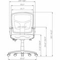 Lorell Accord Series Mid-Back Task Chair, LLR66128