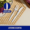 Genuine Joe Heavyweight Disposable Knives, White, 100 / Box, GJO10431