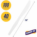 Genuine Joe Heavyweight Disposable Knives, White, 100 / Box, GJO10431