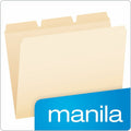 TOPS Pendaflex Ready-Tab 1/3 Tab Cut Letter Recycled Top Tab File Folder, Manila, 8 1/2" Width x 11" Length, 50 / Pack, PFX42336
