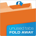 TOPS Pendaflex Ready-Tab 1/3 Tab Cut Letter Top Tab File Folder, Blue, 8 1/2" Width x 11" Length, 50 / Box, PFX42338