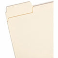 Smead SuperTab 1/3 Tab Cut Letter Recycled Top Tab File Folder, Manila, 8 1/2" Width x 11" Length, 100 / Box, SMD10301