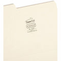 Smead SuperTab 1/3 Tab Cut Letter Recycled Top Tab File Folder, Manila, 8 1/2" Width x 11" Length, 100 / Box, SMD10301