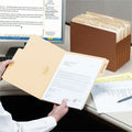 Smead SuperTab 1/3 Tab Cut Letter Recycled Top Tab File Folder, Manila, 8 1/2" Width x 11" Length, 100 / Box, SMD10301
