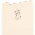 Smead SuperTab 1/3 Tab Cut Letter Recycled Top Tab File Folder, Manila, 8 1/2" Width x 11" Length, 100 / Box, SMD10395