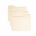 Smead SuperTab 1/3 Tab Cut Letter Recycled Top Tab File Folder, Manila, 8 1/2" Width x 11" Length, 100 / Box, SMD10395