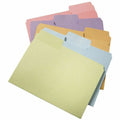 Smead SuperTab 1/3 Tab Cut Letter Recycled Top Tab File Folder, Assorted, 8 1/2" Width x 11" Length, 100 / Box, SMD11961