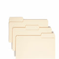 Smead SuperTab 1/3 Tab Cut Legal Recycled Top Tab File Folder, Manila, 8 1/2" Width x 14" Length, 100 / Box, SMD15301
